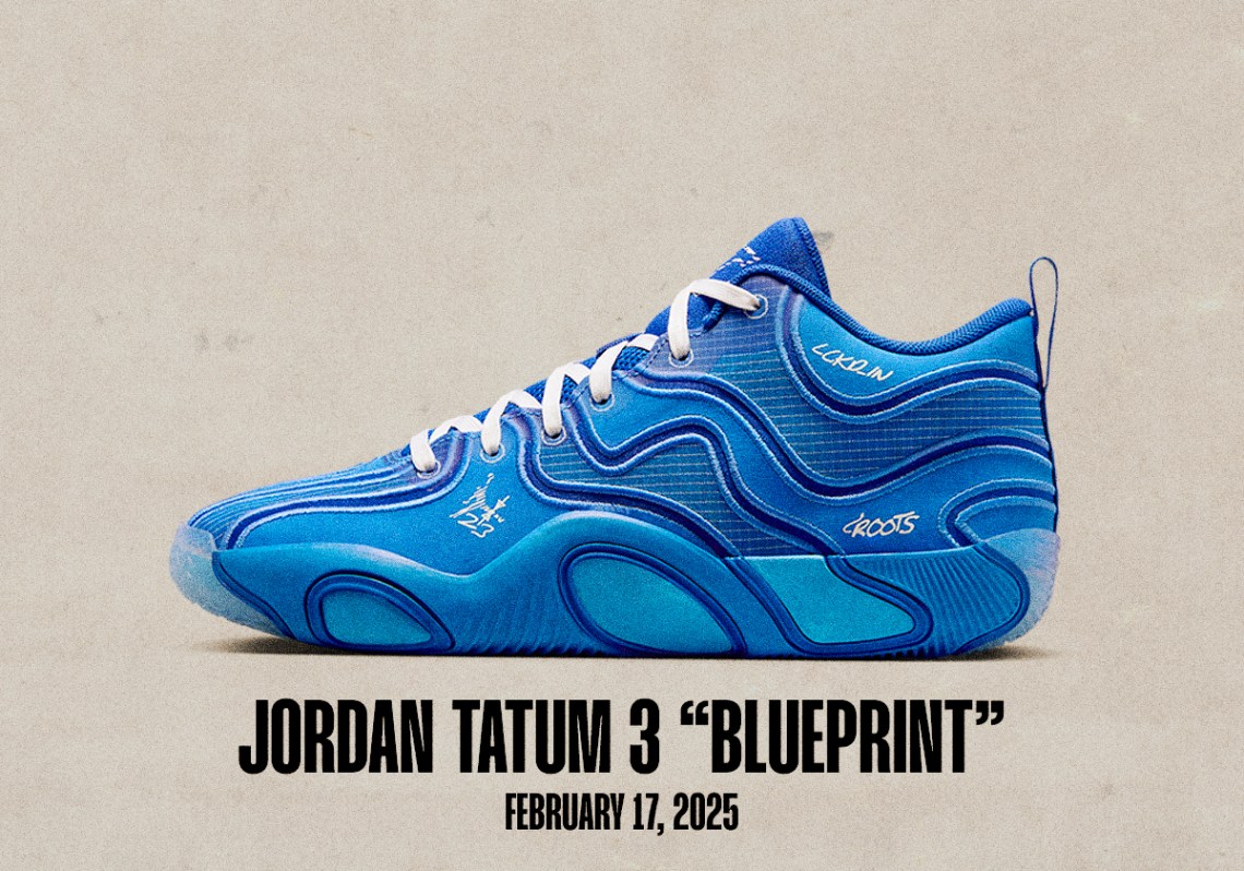 Релизы кроссовок состоятся 16 и 22 февраля Jordan Tatum 3 Blueprint