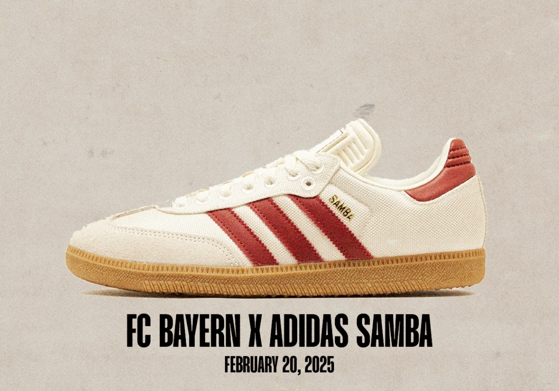 Выпуск кроссовок состоится 16 и 22 февраля Adidas Samba Fc Bayern