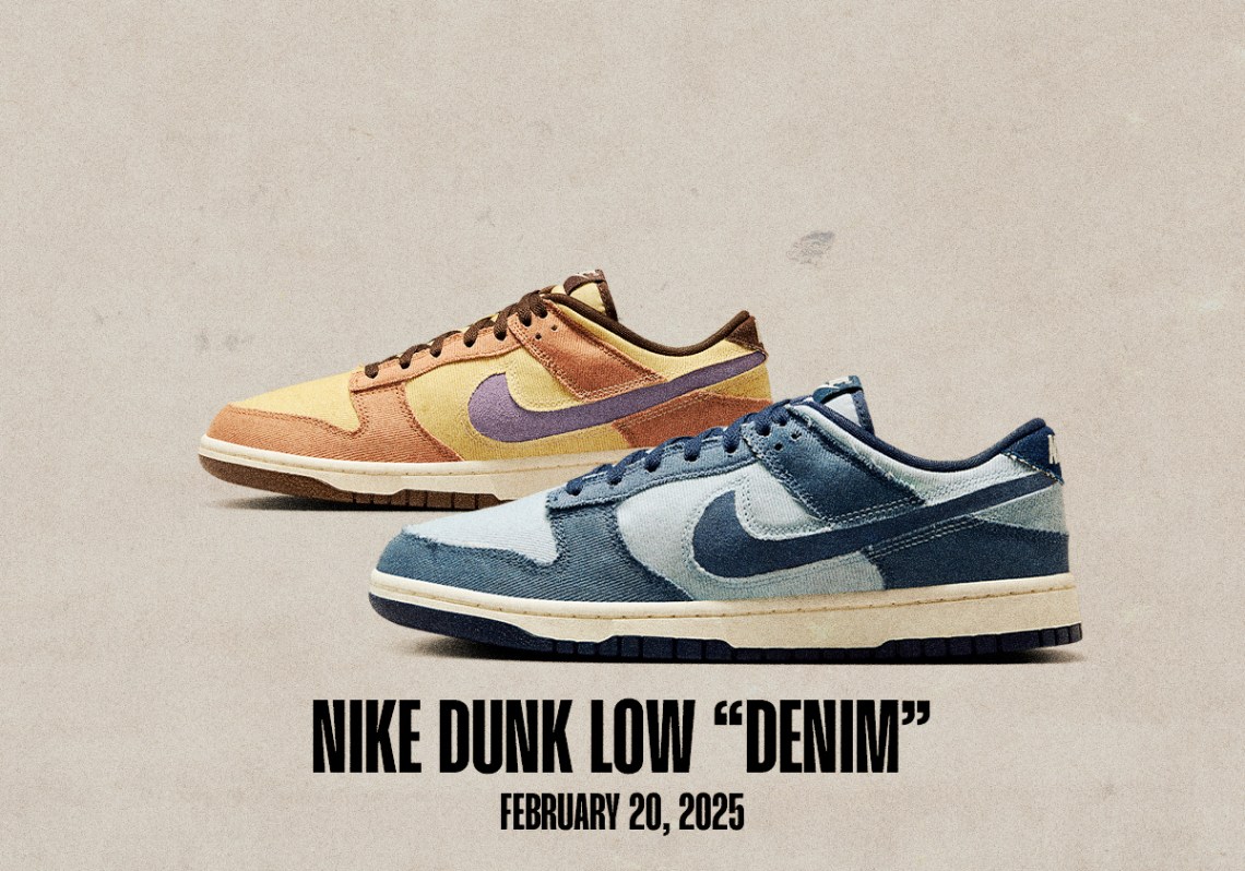 Выпуск кроссовок состоится 16 февраля 22 февраля в джинсовой упаковке Nike Dunk Low