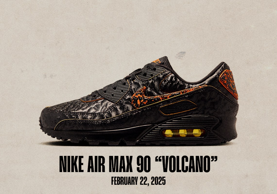 Выпуск кроссовок состоится 16 февраля 22 февраля Nike Air Max 90 Volcano