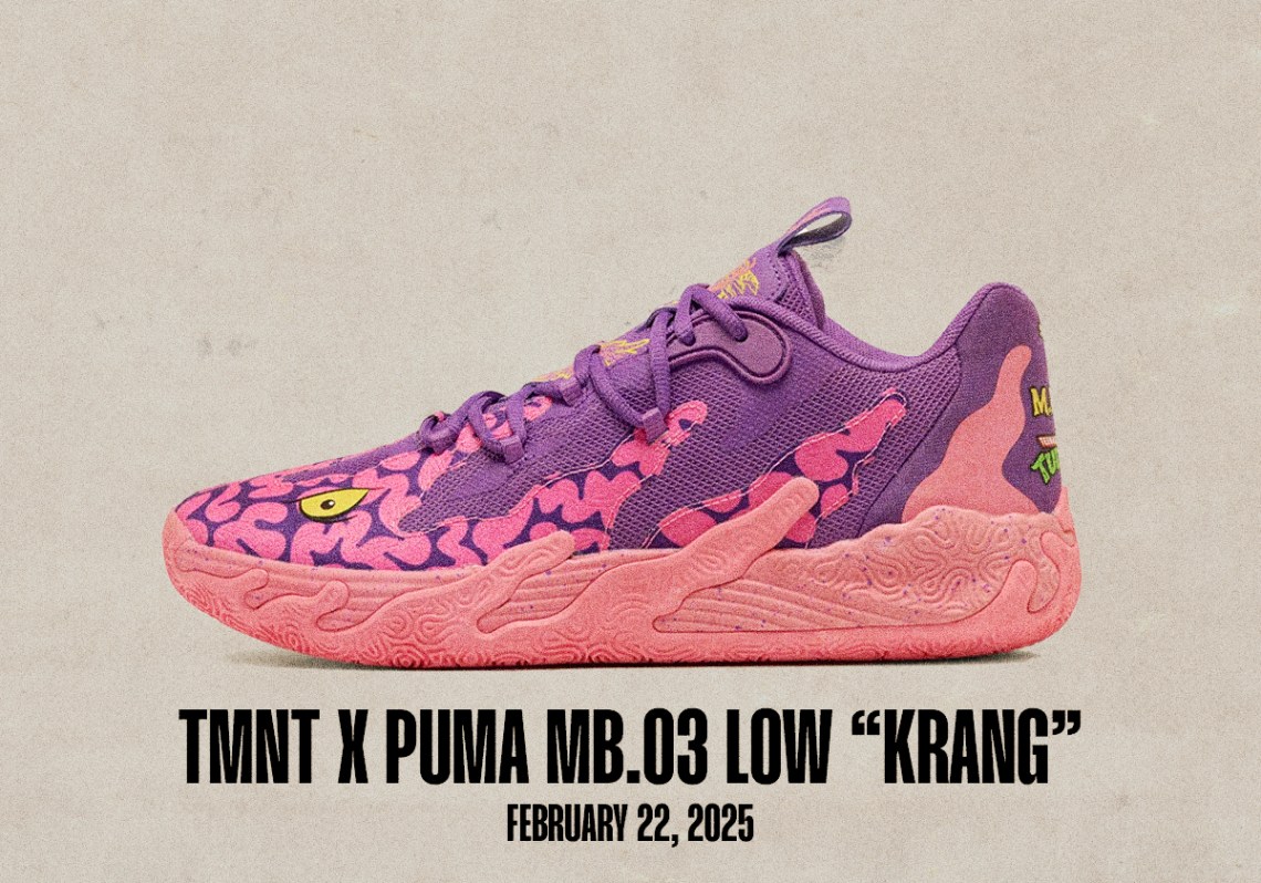 Выпуск кроссовок состоится 16 и 22 февраля Puma Mb 03 Low Krang