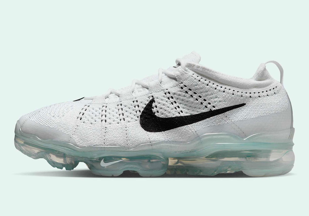 Кроссовки Nike Vapormax Flyknit 2023 Белый черный из чистой платины Dv1678 102 6