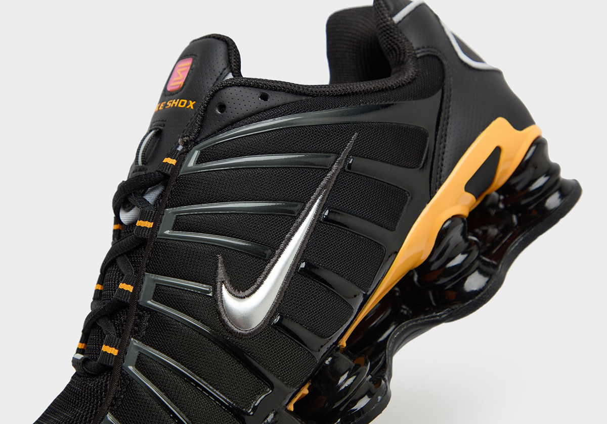 Nike Shox Tl Черный Лазерно-оранжевый Серебристый металлик 3