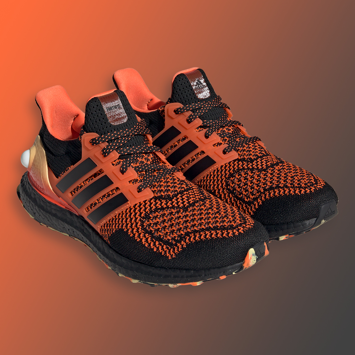 Fortnite Adidas Ultraboost Оранжевый Черный Дата выхода 4