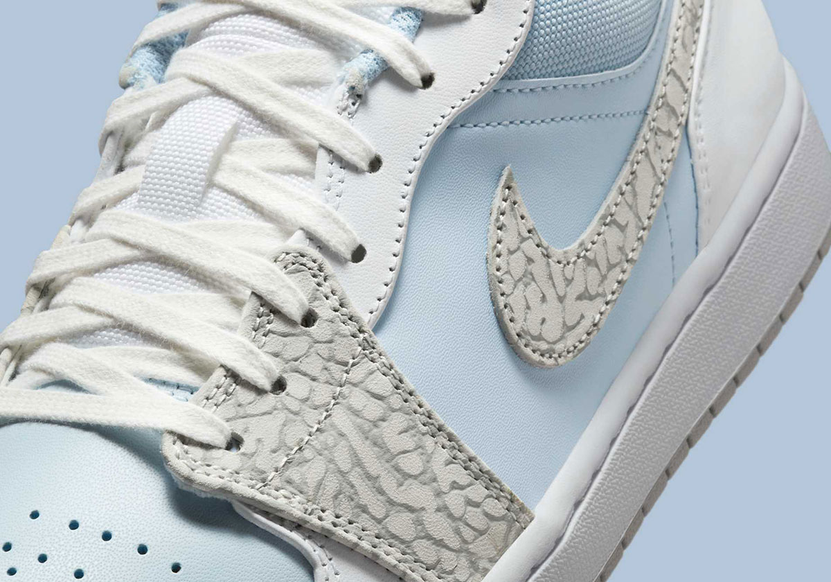Модель Air Jordan 1 с низкой посадкой и принтом “Слон”