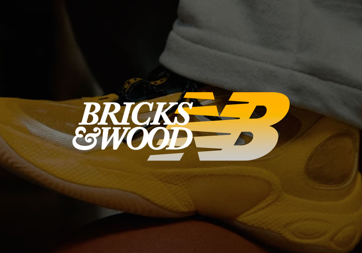 Официальные изображения Совместной работы Bricks & Wood x New Balance “Другой отскок”